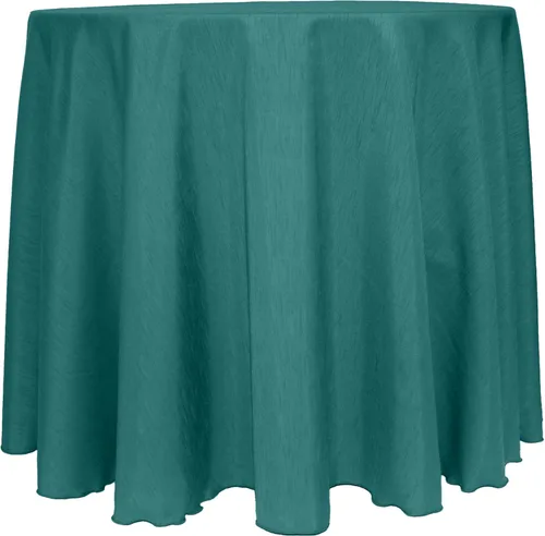 Vista 61 de Ultimate Textile Mantel redondo reversible Shantung Satin Majestic de 114 pulgadas, color verde cazador