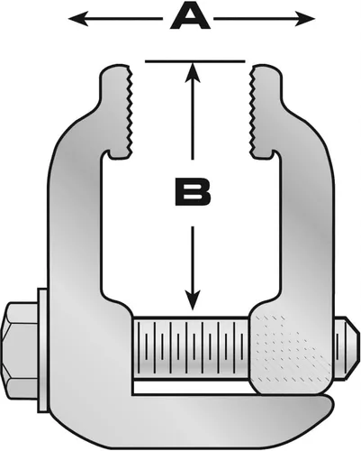 Vista 2 de Abrazaderas de pellizco G-16 para cubiertas Tonneau de montaje interior (paquete de 4). Fabricado en Estados Unidos con aluminio estructural serie