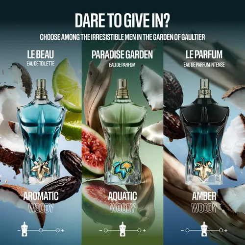 Vista 5 de Le Beau by Jean Paul Gaultier - Eau de Parfum Intense Spray para hombre, 2.5 oz