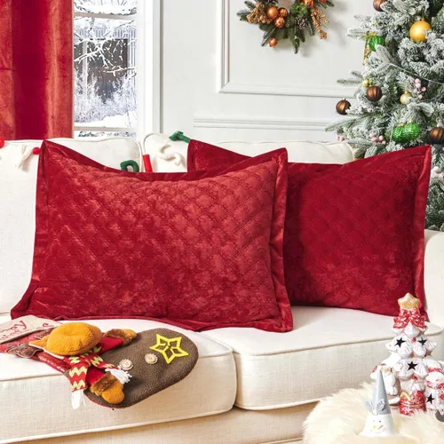 Vista 12 de Funda de Almohada Decorativa 18x18 1 Pieza Funda de Almohada Cuadrada de Terciopelo Suave Amigable con la Piel Proceso Cruzado Fundas de Cojín Aqua