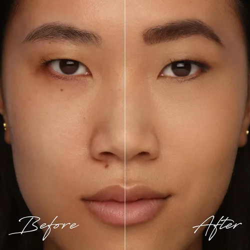 Vista 3 de Trestique - Lápiz y gel para cejas, lápiz recargable para cejas con cejas integradas, lápiz de cejas y gel de cejas de belleza limpia, sostenible 2