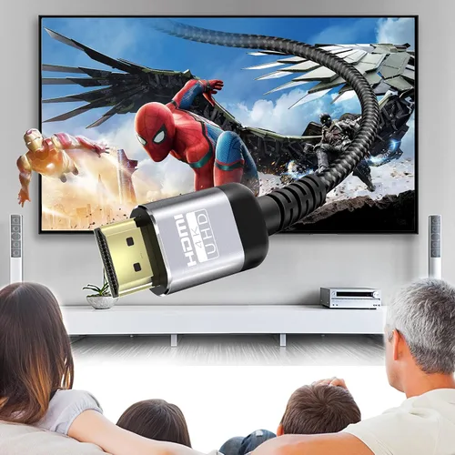 Vista 3 de Soonsoonic cables HDMI 4K de 0.9 m cable HDMI 2.0 de 18 Gbps de ultra alta velocidad y 4K@60 Hz HDR ARC HDCP2.2 Ethernet - cable HDMI trenzado