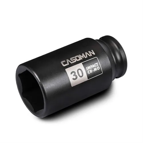 Vista 32 de CASOMAN Dado de Impacto Profundo de 6 Puntos de 1/2 Pulgada - 1-7/16" (SAE), CR-MO, Dado para Tuerca de Eje de 6 Puntos de 1/2 Pulgada