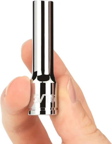 Vista 6 de TEKTON SHD91105 - Juego de llaves de vaso de 6 puntos con riel de 3/8 pulgadas de profundidad, 9 piezas (5/16 - 3/4 pulgadas)