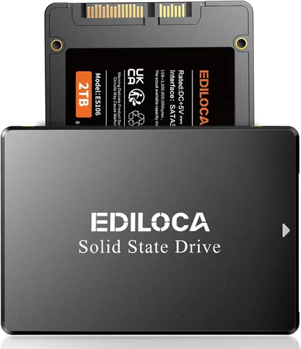 Vista 14 de Ediloca Unidad interna de estado sólido SSD de 120 GB, SATA III de 2.5 pulgadas, 6 Gb/s, velocidad de lectura de hasta 500 MB/s, flash NAND 3D, a