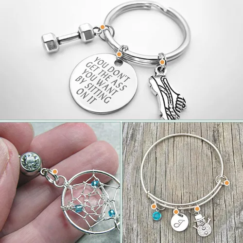 Vista 5 de Uniclife 500 mini anillos de metal de 0.236 pulgadas para joyas, collares, pulseras, aretes y adornos de manualidades