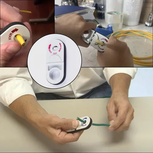 Vista 8 de Herramienta Universal de Pelado de Cables de Red para Cat5e, Cat 6, Cat 6a, Cat7, Cat 8 - Peladora Profesional de Cables Coaxiales y Cortadores