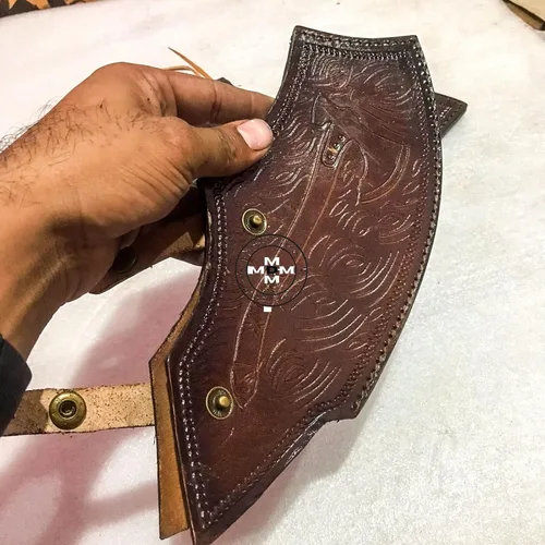 Vista 5 de Kraatos - Hacha de guerra vikinga, hacha de batalla vikinga, hacha de acero inoxidable forjada hecha a mano con hacha vikinga, mango de madera