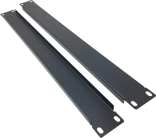 Vista 3 de Paquete de 5 paneles en blanco de 1U - Panel de relleno de montaje en rack de metal para gabinete o gabinete de servidores de 19 pulgadas, negro