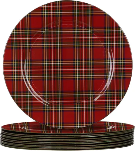 Vista 13 de MAONAME Platos base dorados de papel de aluminio, juego de 12, platos base de 13", platos base de plástico redondos para decoración de mesa, paquete