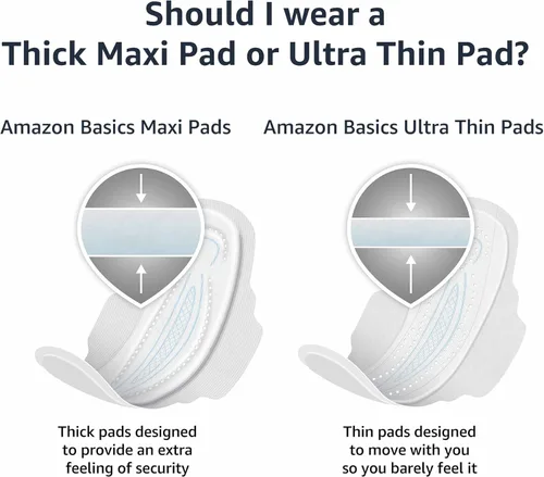 Vista 5 de Yaxa Basics Almohadillas ultra finas con alas flexibles para períodos, longitud extra larga, súper absorbente, sin perfume, tamaño 3, 28