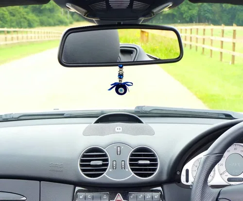 Vista 3 de Purpledip Colgante de pared con tres búhos: Vastu Feng Shui Good Luck (11015A)