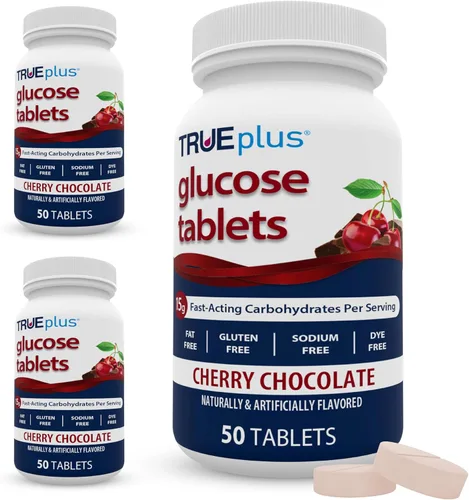 Vista 23 de TRUEplus® Tabletas de glucosa, naranja - 50ct