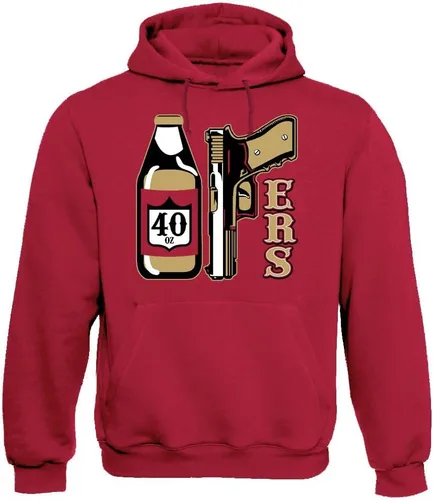 Vista 5 de Xtreme Apparrel Purdy Relevant San Francisco Men's Hoodie Sweatshirt for Football Fans