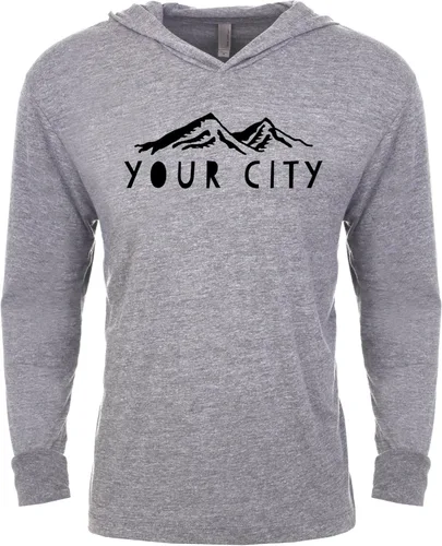 Vista 21 de Sudadera con capucha unisex de manga larga para hombre, sudadera con capucha gráfica unisex, camisas con refranes, gris jaspeado