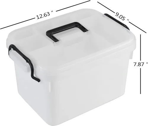 Vista 2 de Caja de medicina grande, caja de primeros auxilios, contenedor de primeros auxilios de 1 paquete