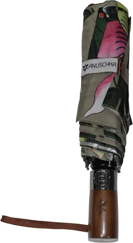 Vista 3 de Anuschka Umbrella AUTO OpenClose - UPF 50 - Toldo impermeable de 38 pulgadas resistente al viento - Cabe en el bolso - Fibra de vidrio flexible