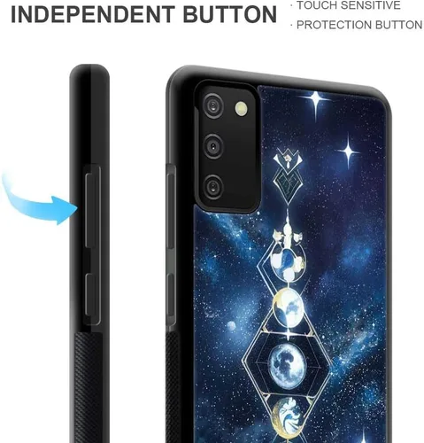 Vista 4 de Funda compatible con Samsung Galaxy S20 FE, diseño de fase lunar azul, a prueba de golpes, antiarañazos, carcasa trasera de policarbonato duro