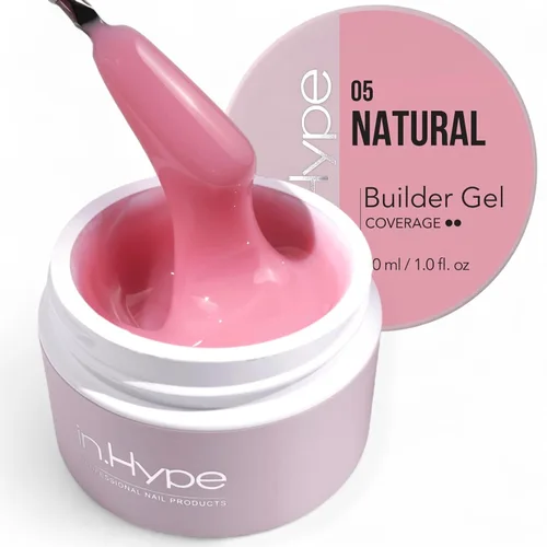 Vista 12 de IN.HYPE Gel de Construcción Duro UV/LED para Extensión/Fortalecimiento de Uñas (Rosa Bebé#3). Gel UV de Color para Esculpir Uñas
