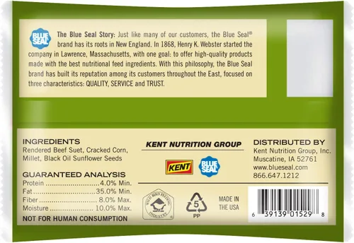 Vista 2 de Blue Seal Pastel de sebo de alta energía Seo de aves silvestres sin ensuciar 11 onzas (paquete de 12)