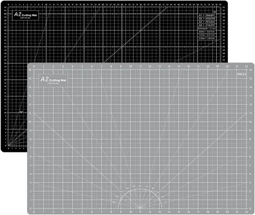 Vista 11 de HEADLEY TOOLS Alfombrilla de corte autocurativa de 18"x24" engrosada, A2 Alfombrilla de corte rotatoria para costura de manualidades, tabla de corte