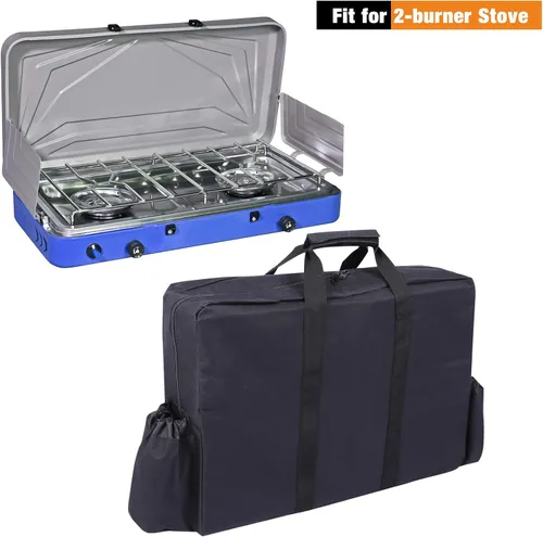 Vista 5 de REDCAMP Bolsa de transporte para quemador de estufa de campamento, funda de transporte portátil para estufa de campamento, accesorios para parrilla