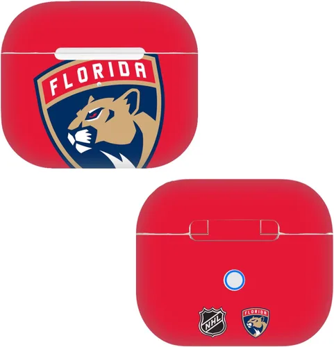 Vista 8 de Head Case Designs Calcomanía de vinilo con licencia oficial de la NHL Half Distressed Florida Panthers compatible con Apple AirPods 3 de 3ª