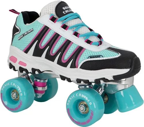 Vista 5 de Lenexa Sonic Cruiser 2.0 - Patines unisex estilo tenis para uso en interiores y exteriores, tamaños de ajuste cómodo