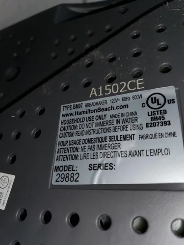 Vista 3 de Cinturón para Hamilton Beach Bread Maker Modelos 29881 29882 29882C