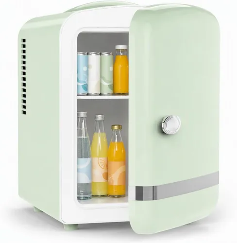 Vista 10 de Kismile 4L Mini refrigerador 6 latas de bebidas refrigerador para la Opciones de alimentación dual AC/DC, estante desmontable, operación silenciosa