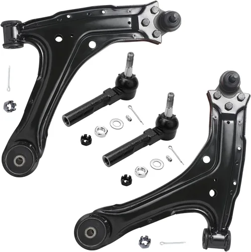 Vista 200 de Detroit Axle - Kit de 4 brazos de control de extremo delantero para Dodge Dart 13-16, Chrysler 200 15-17, 2 brazos de control inferiores, 2 extremos