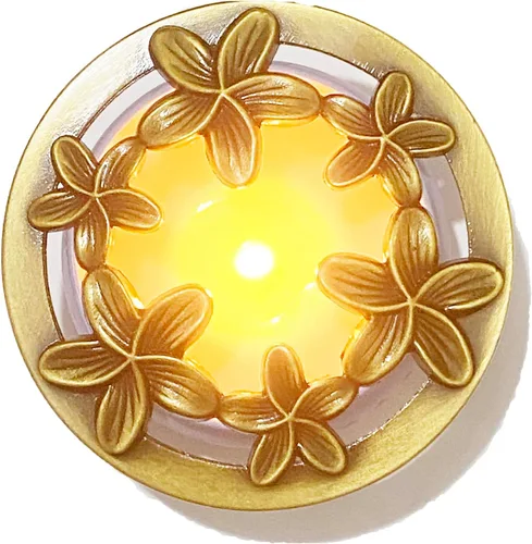 Golden Bauhinia - Cubierta perfumada para velas, frascos adornados, tapas de sombras, fundas para evitar el tacto, soporte para derretirse