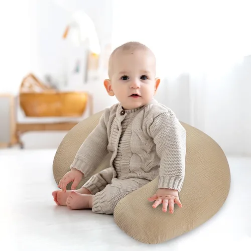 Vista 6 de Funda de almohada de muselina para lactancia, funda de almohada de algodón para bebés, niñas y niños, funda de almohada de lactancia suave