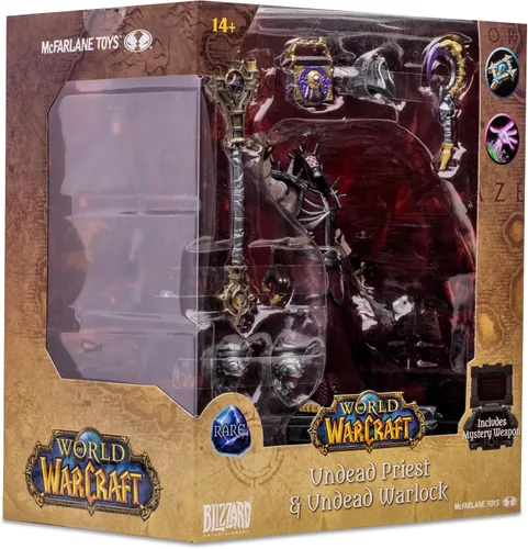 Vista 11 de McFarlane Toys - Figura posada a escala 1:12 de World of Warcraft: Sacerdote/Warlock (Rare)