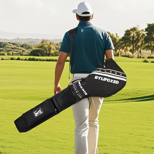 Bolsa de viaje de golf – Bolsa de golf Sunday para hombres con protección de espuma gruesa, bolsa de transporte de golf Par 3 para campo de