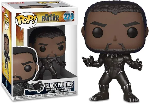 Funko Pop! Marvel: Black Panther Movie - Figura coleccionable de Black Panther (los estilos pueden variar) gris, 2.5 x 2.5 pulgadas