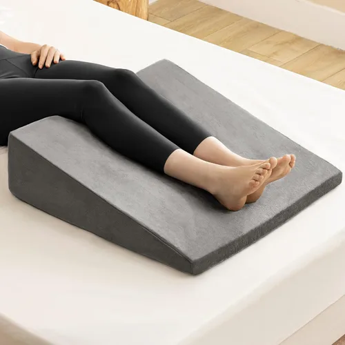 Vista 4 de Almohada de cuña de cama 3 en 1 ajustable a 4.5, 7.5 y 12 pulgadas, almohada de cuña de espuma para dormir, reflujo ácido, anti ronquidos, ayuda