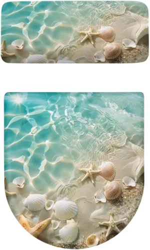 Vista 140 de Flashideas Juego de cubierta para tanque y tapa de inodoro con estampados de patas de perro coloridas - Elástico, se adapta a la mayoría de tanques