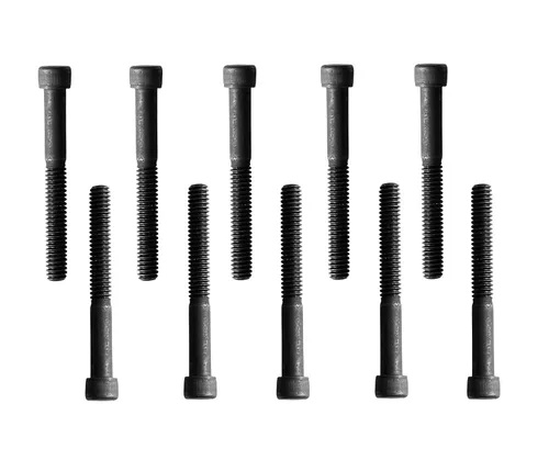 Vista 15 de Tornillo de cabeza hueca, 1/4-20 x 4, acero de aleación, óxido negro, rosca gruesa hexagonal, perno Allen hexagonal de 1/4 pulgada, longitud: 4