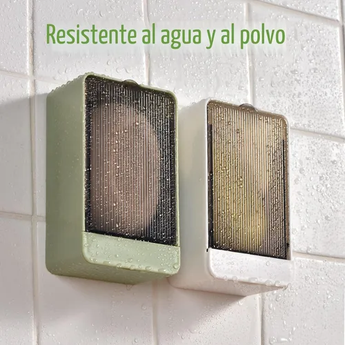 Vista 7 de Soporte de jabón para plato de ducha, paquete de 2 soportes para jabón con drenaje, soporte de jabón autodrenante, contenedor de bandeja de jabón