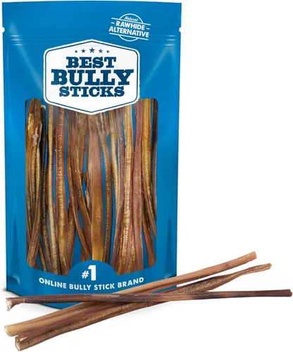 Vista 8 de Best Bully Sticks - Palitos de carne seca sin olor de 6 pulgadas, 20 unidades (Paquete de 1) - Bolsa a granel, carne de res natural sin olor