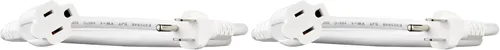 Vista 21 de Yaxa Basics Cable de extensión, 10 pies, extensor de tomacorriente de 3 clavijas, cable de extensión para interiores, 13 amperios, 125V, blanco