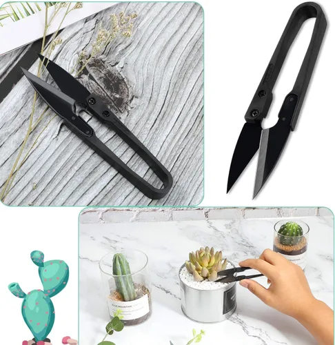 Vista 2 de 16 tijeras de podar para bonsái, mini tijeras de podar para recortar brotes y hojas