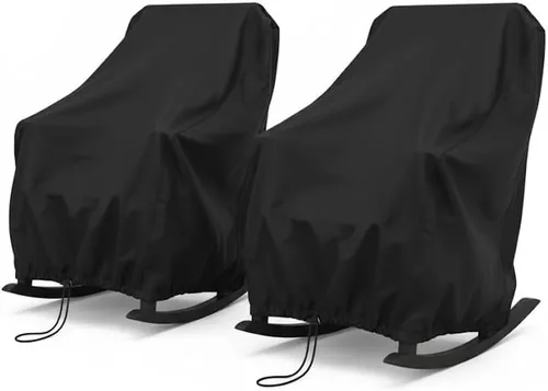 Vista 21 de Fundas impermeables para sillas de patio, 600D Oxford, fundas para muebles de exterior con revestimiento de PVC, a prueba de decoloración UV