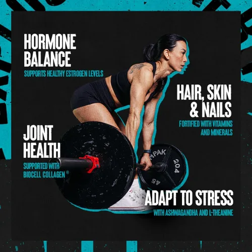 Vista 3 de Animal Power Balance - Fórmula integral Alpha F para mujer - Apoya el equilibrio hormonal, la tez, el cabello, las uñas, el estado de ánimo