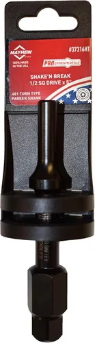 Mayhew Tools 37316HT Rompedor de Pernos Neumático, Etiqueta Colgante de 1/2", Acabado de Óxido Negro