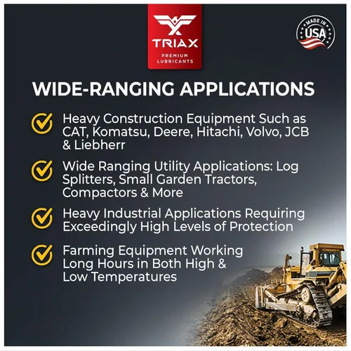 Vista 6 de TRIAX Powerflow AW 68 Aceite hidráulico HLP multiviscosidad Vida extendida de 6,000 horas Triple antidesgaste Verdadero para todas