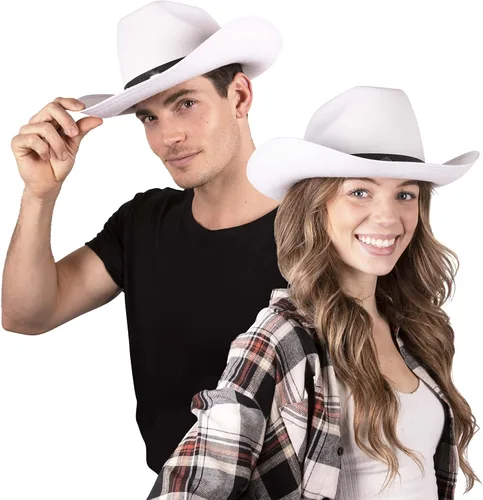 Vista 4 de Kangaroo - Cowboy Hat with Pull-on Closure, Felt Cowboy Hat for Real Cowboys or Costume Party - Adults Cowboy & Cowgirl Hat