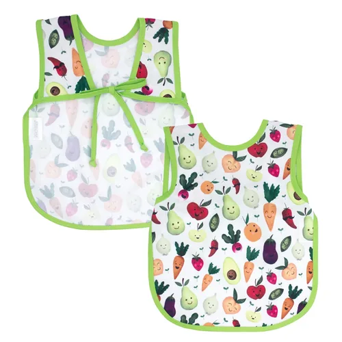 Vista 27 de BapronBaby Galletas y leche Bapron – Babero más seguro sin lazo para el cuello para bebés y niños pequeños – Suave impermeable resistente a