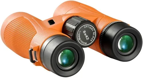 Vista 2 de Binoculares HD de 8 x 42 para adultos, prismáticos compactos para observación de aves, con prisma BAK4, visión nocturna impermeable y con poca luz